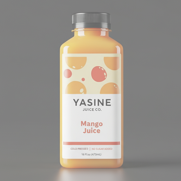 芒果汁 標籤貼紙